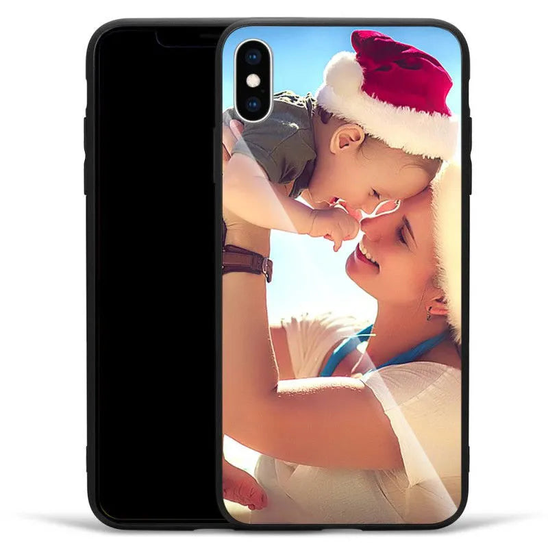 Slim patterned hard case for iPhone with raised camera edge and precise button cutouts.