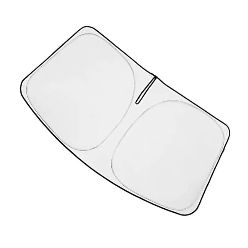 Silver reflective car sunshade cover designed for the front windshield of a Toyota Noah XOVY 90 series.
