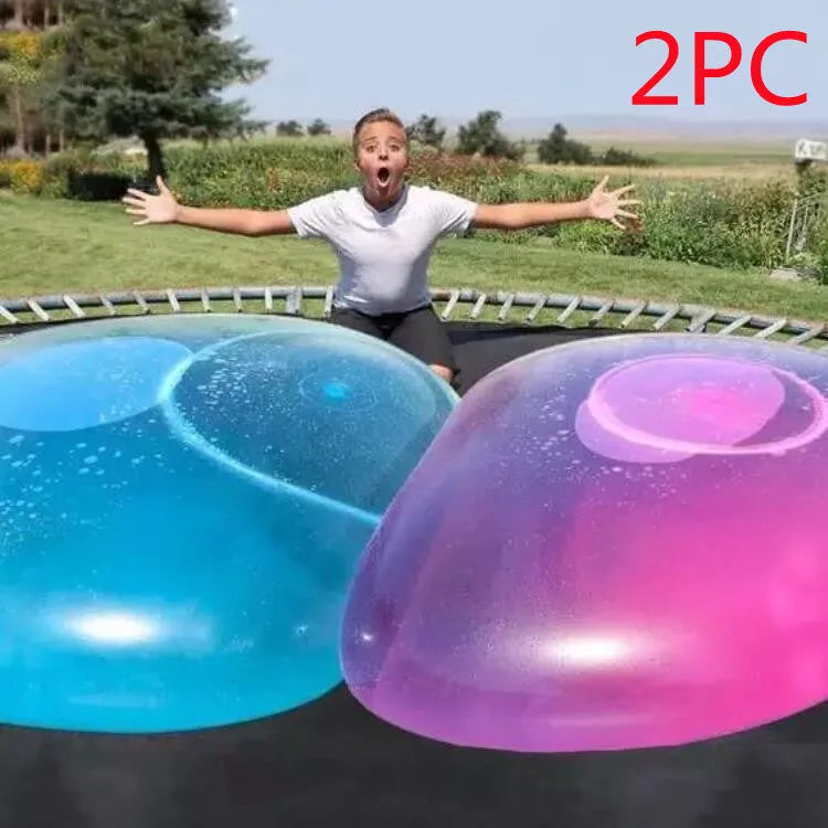 Big inflatable TPR bouncy ball in pink, yellow, green, and blue, sizes up to 120cm
