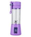 Mini USB electric citrus juicer in pink with stainless steel 304 blade and portage rope
