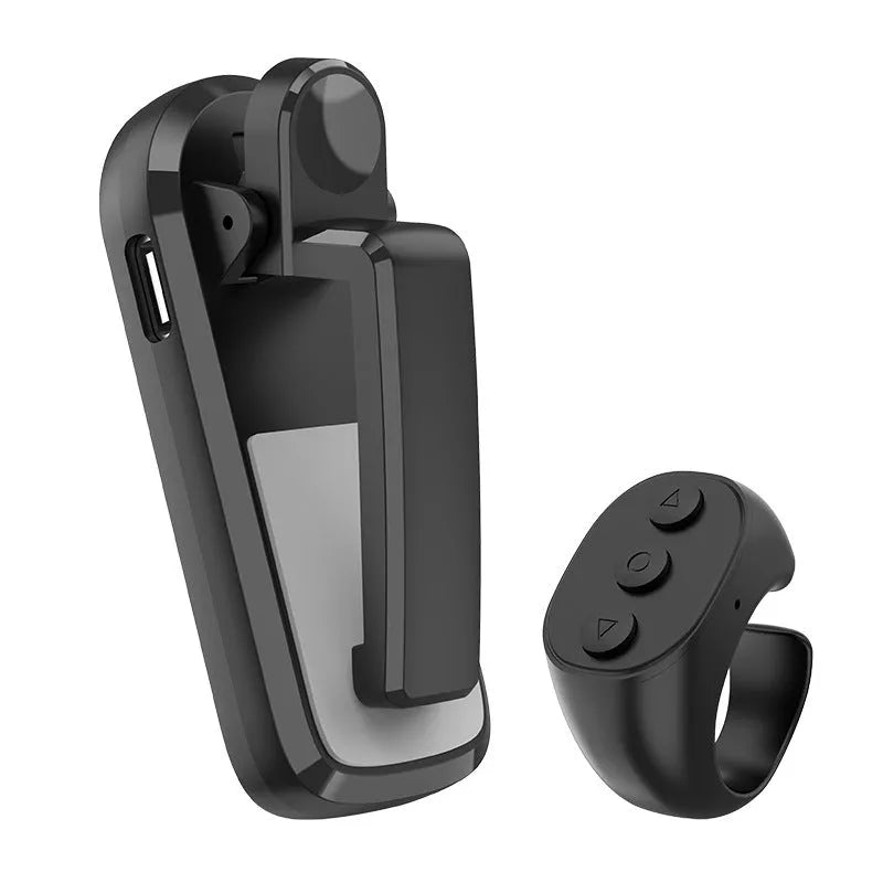 Wireless page turner remote control with clicker unit for hands-free navigation on reading devices