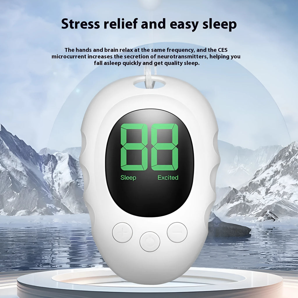 Rechargeable silicone sleep aid hand grip monitor in black, green, and white colour options
