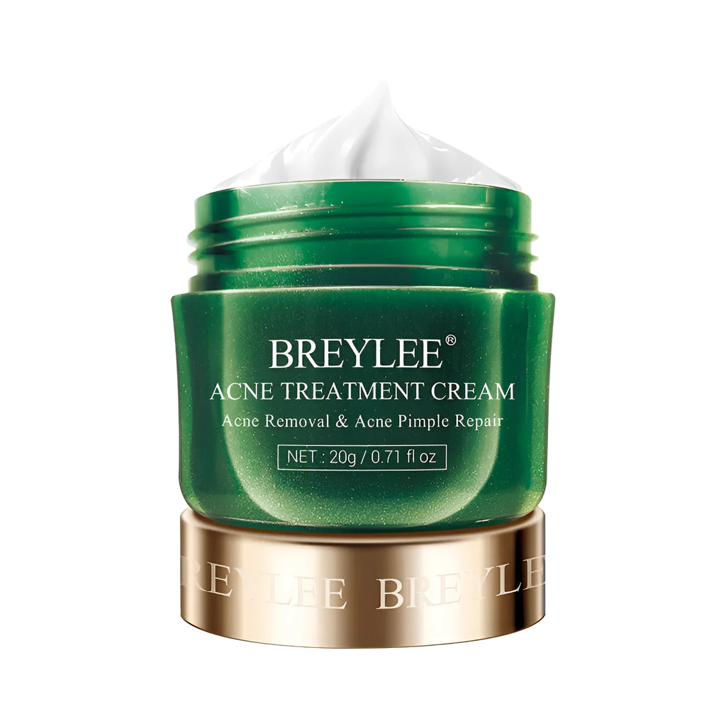 BREYLEE Tea Tree Acne Cream pot with moisturising acne scar treatment for general skin