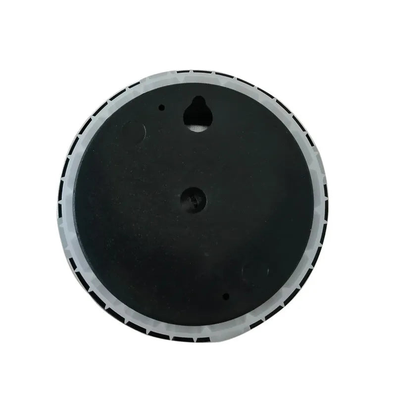Round analog thermometer and hygrometer with aluminium dial and outer ring