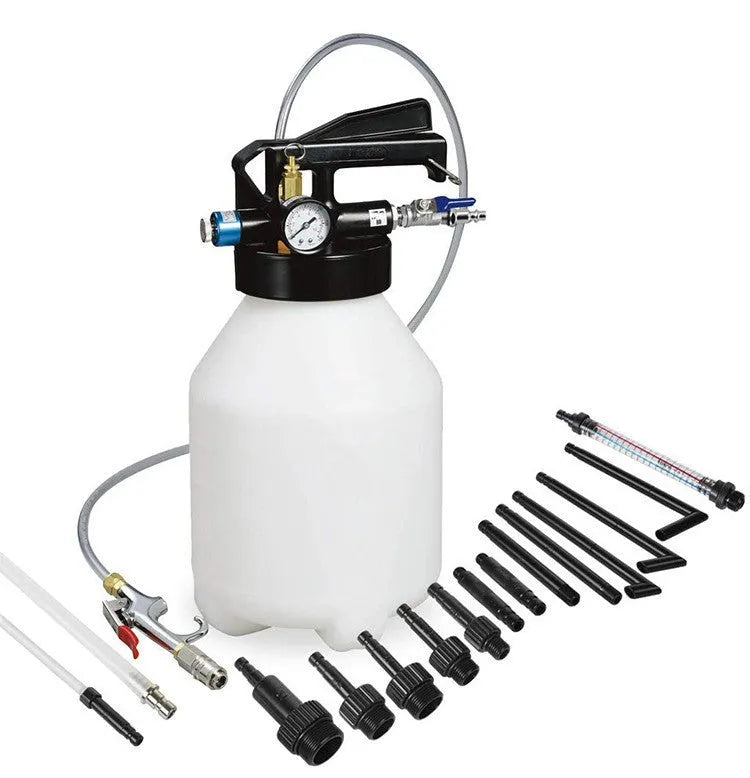 Pneumatic automatic transmission oil changer with 220W power rating and tank oil filler.