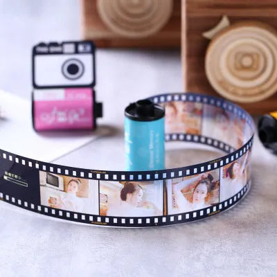 Memory colour film album in Kodak yellow wooden box with matching tote bag