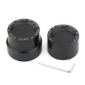 Black CNC aluminium front axle decorative cover for Harley Sportster 883 1200 Street 500 750