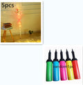 LED Luminous Balloon Rose Bouquet transparent bobo balloon with artificial rose and LED light