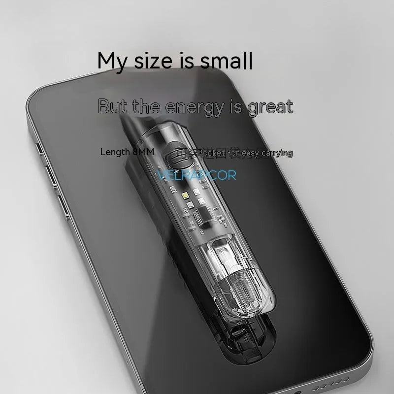 Black plastic USB rechargeable 1W portable flashlight with built-in 200mAh battery