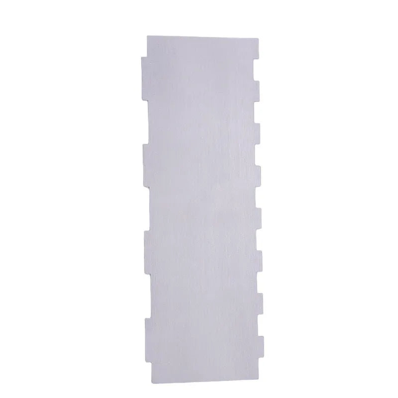 Stainless steel cream scraper cake decorating tool with six pattern styles
