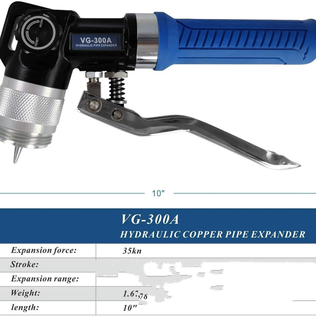 Hydraulic tube expander refrigeration tool with high-strength alloy steel construction in VG-300 style