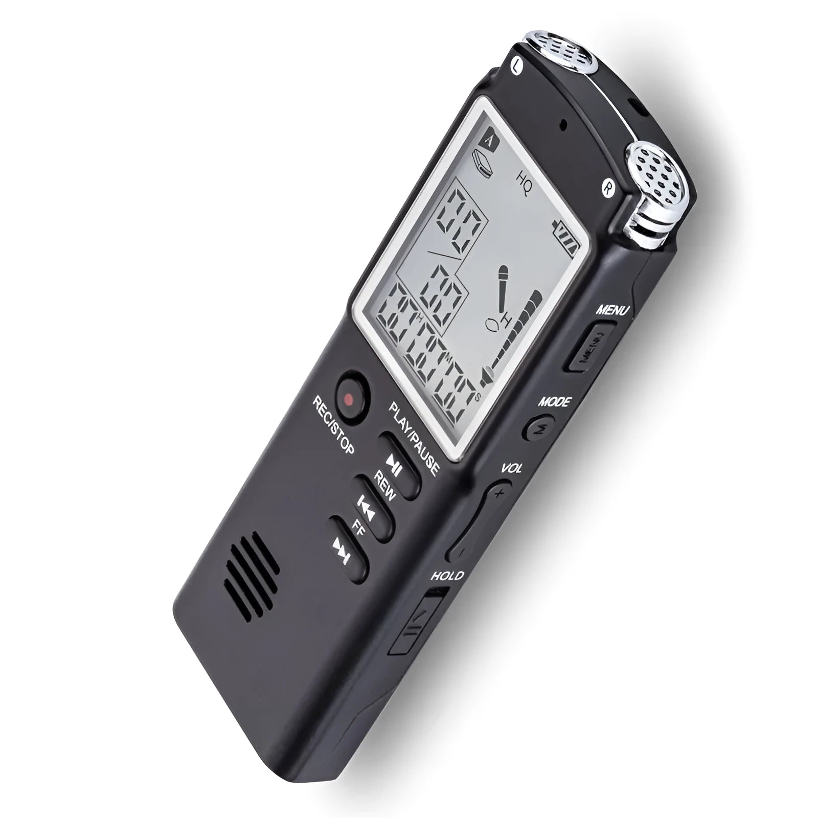 Original USB Professional Voice Recorder unit showing compact design with external microphone port.