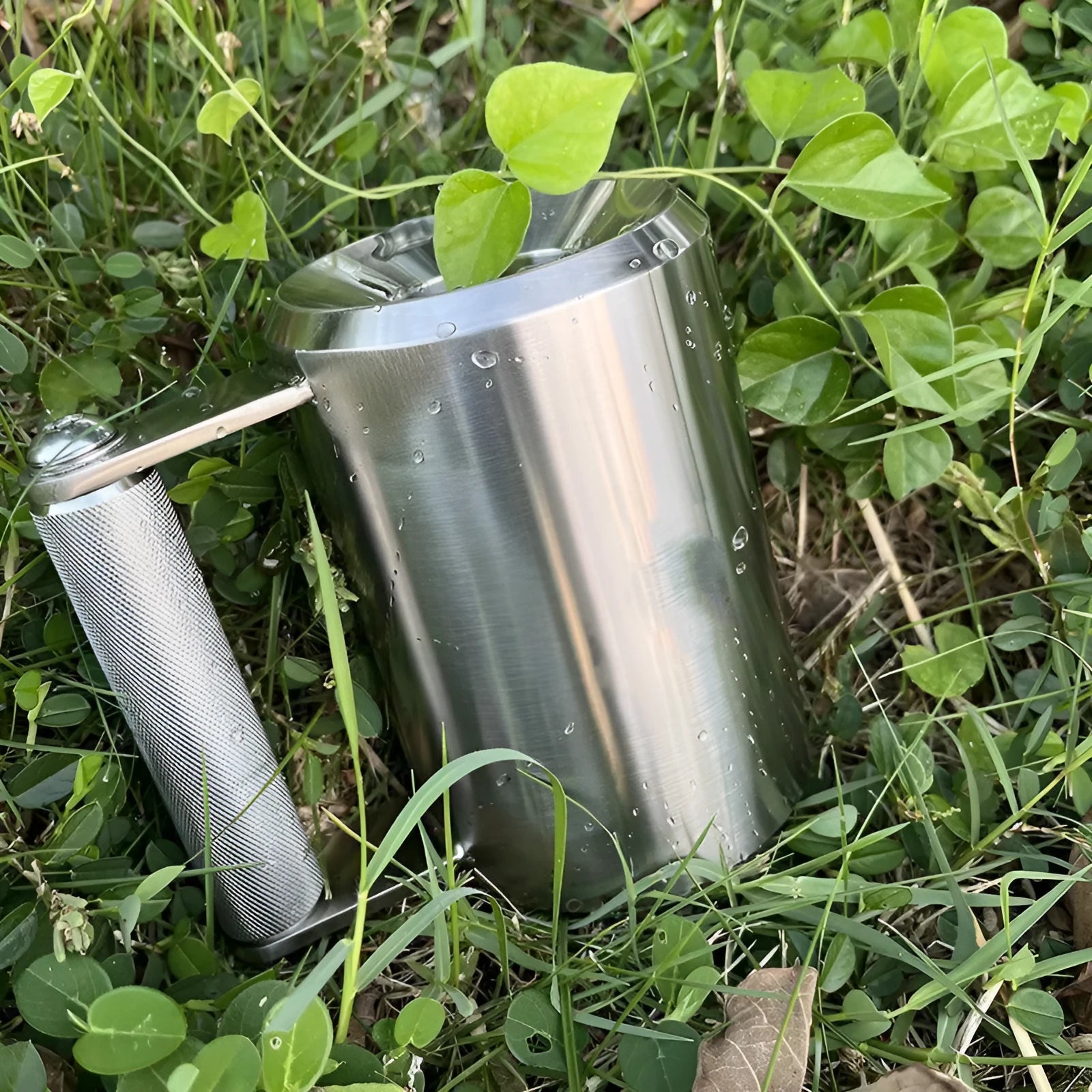 Silver stainless steel dumbbell cup for weight plates with 8kg cast iron construction