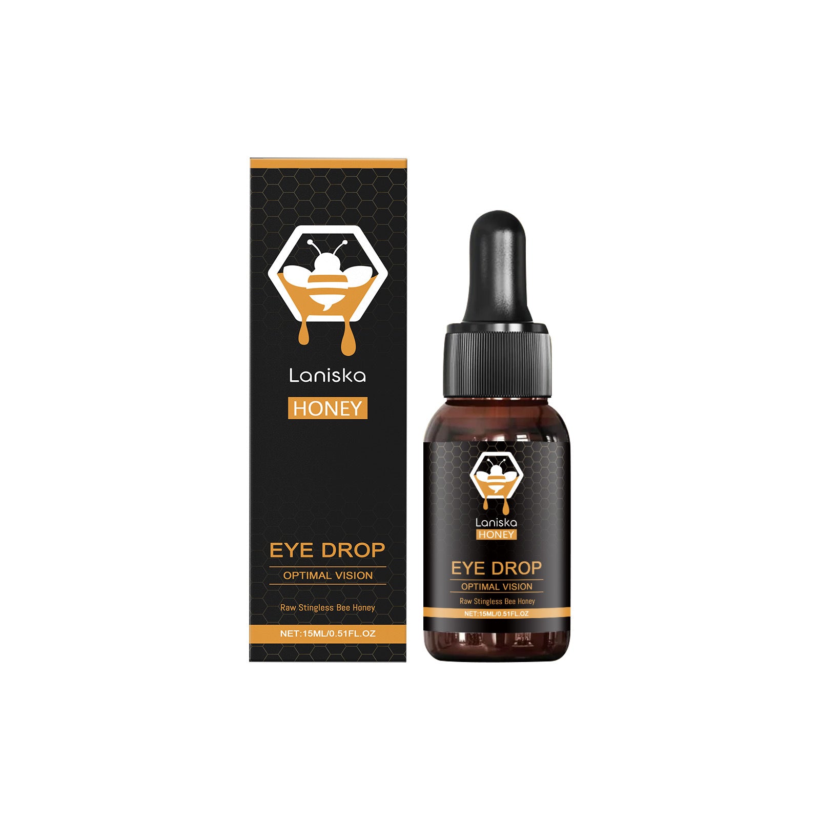 Deep Hydration Eye Drops for Tired & Dry Eyes - Soothing Honey Fluid to Relieve Fatigue & Discomfort