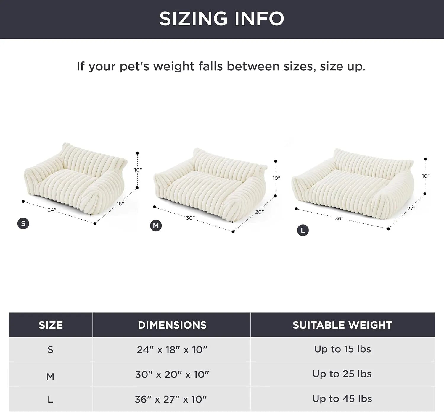 Bedsure fluffy cat couch for indoor cats with three-sided backrest and soft corduroy fleece cover in beige