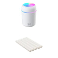 USB mini silent humidifier with large fog volume in pink, white, or navy blue for bedroom and desk use