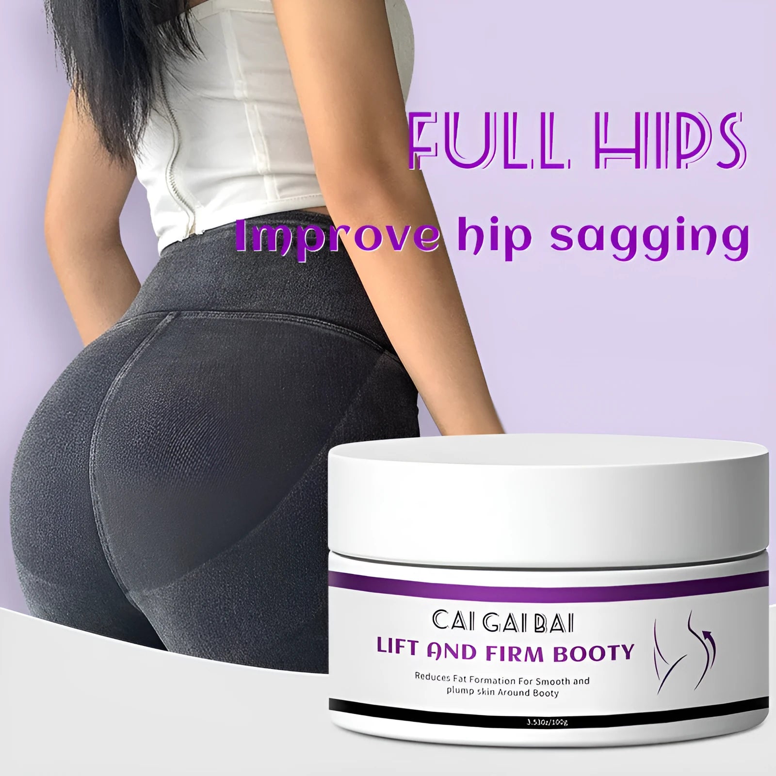 NDC hip lifting cream in 100g tub for ladies home fitness glute enhancement