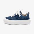 Raise The Bottom canvas shoes for men black low-top platform lace-up sneakers with breathable mesh lining