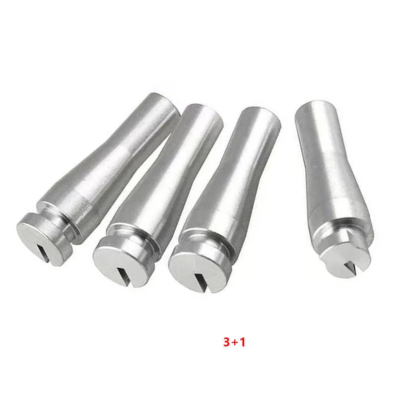Silver aluminium car lock cable repair kit 4 pieces for Ford F150 F250 F350 cab rear latch