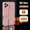 Folding mobile phone shape dart blaster toy in pink with soft EVA foam bullets