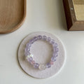 Handmade Hetian jade rabbit bracelet for women, glass and coloured glaze, 8mm and 10mm beads, gift box options