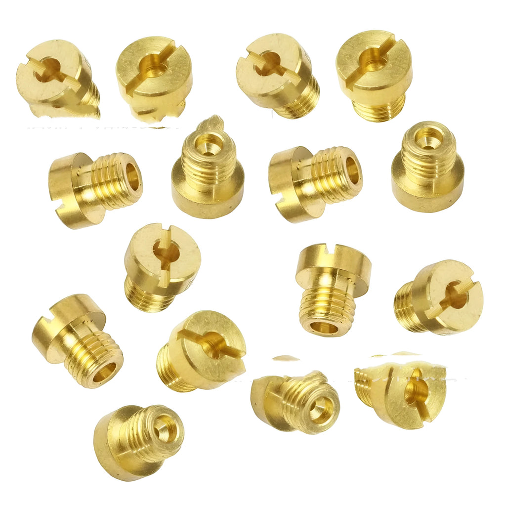 Single M6 brass carburetor main jet nozzle for Dellorto PHBN PHVA