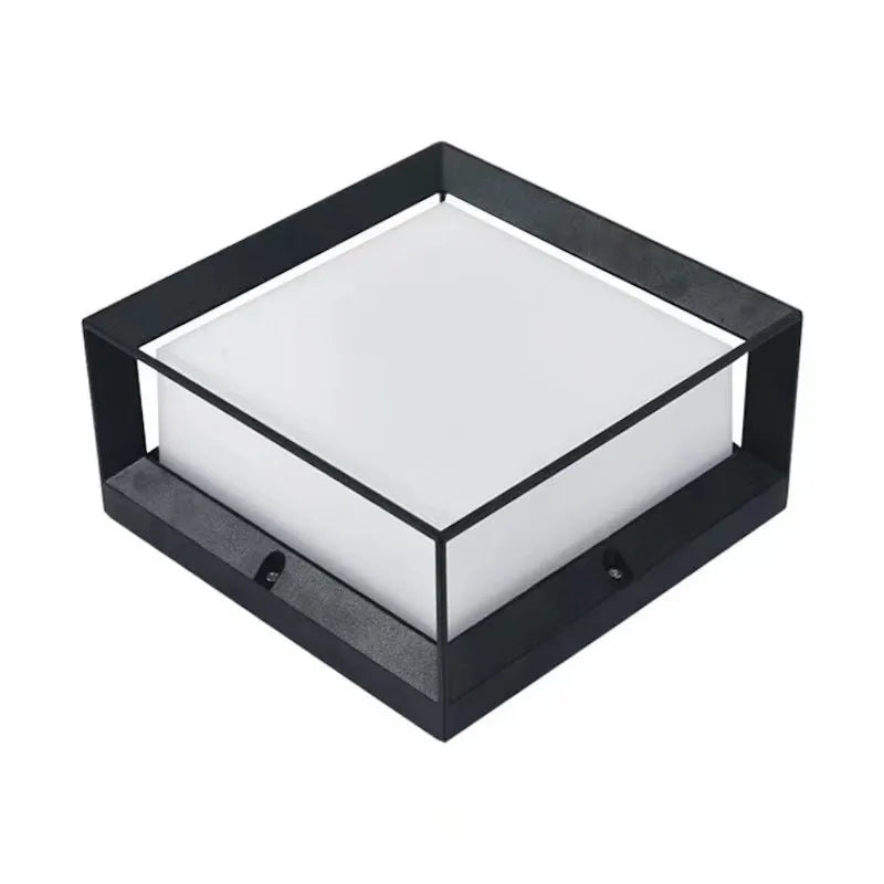 LED outdoor waterproof solar column light aluminium housing IP54 220x100mm and 270x130mm sizes