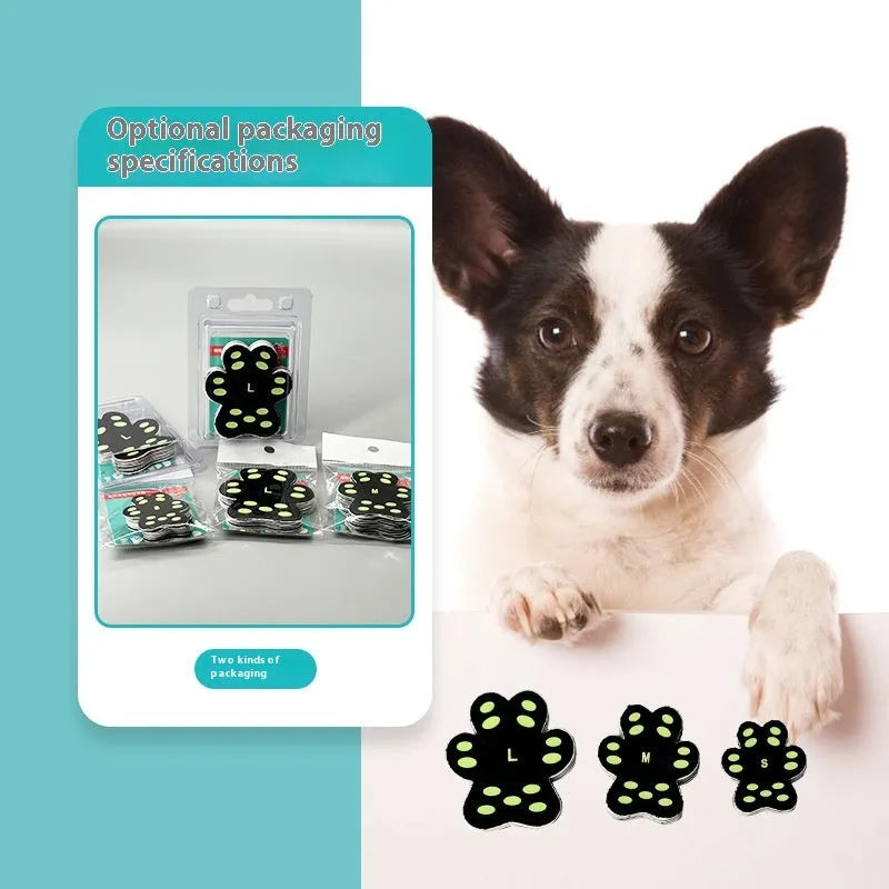 Breathable invisible silicone cloth claw pad footsticker for dog walking claw protection