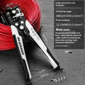 Fully automatic wire stripping pliers tool with box-mounted design for electrical work