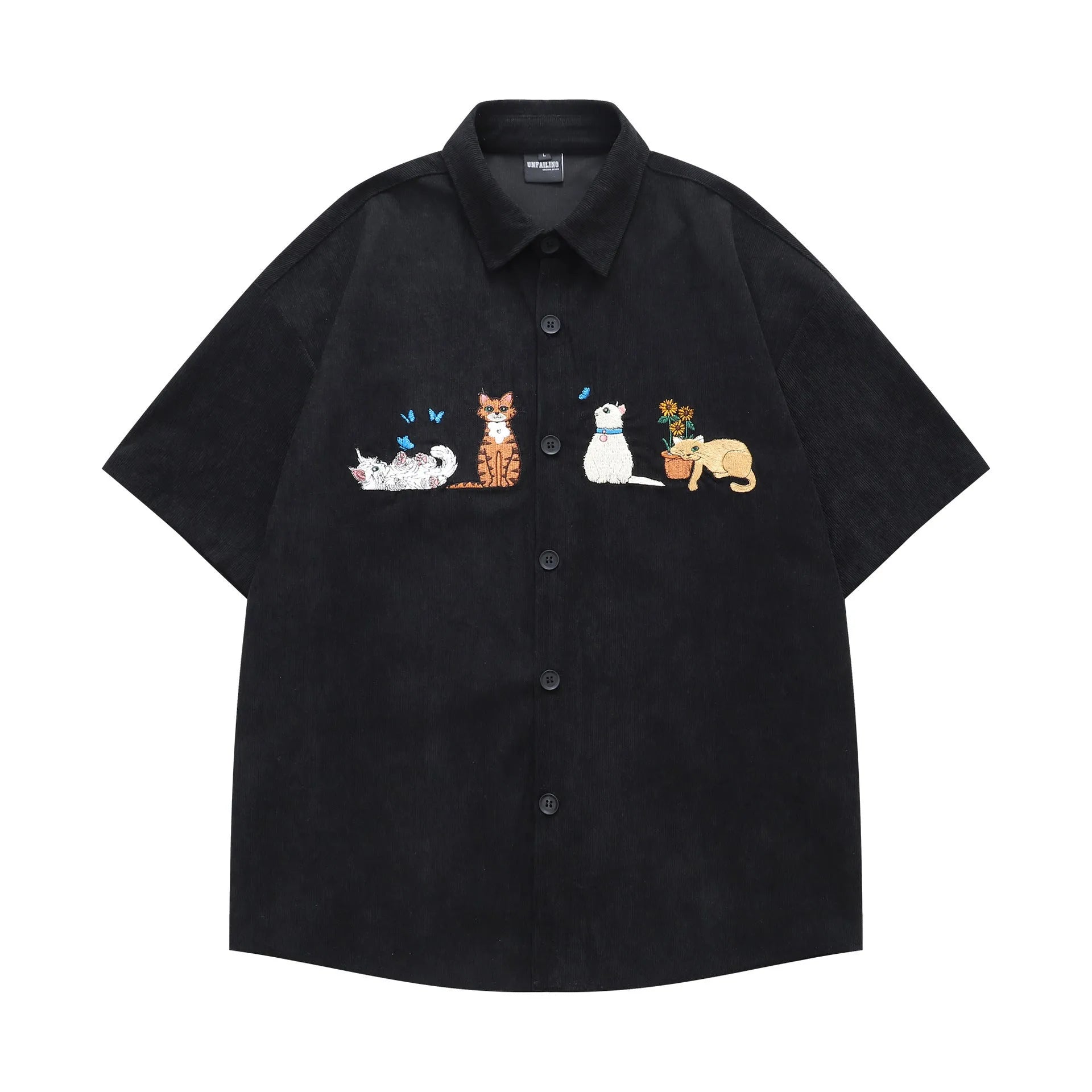 Loose cartoon cardigan for teenagers in apricot colour, made from polyester fibre with embroidery