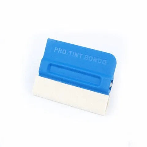 Automotive film scraper tool with ABS handle and interchangeable scraping heads for vehicle wrap installation