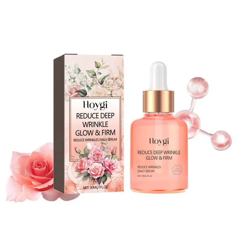 30ml bottle of rose essential oil for facial skincare and brightening.