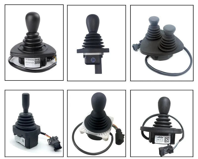 Black ABS plastic forklift hydraulic control lever joystick for steering wheel accessory with cross style option