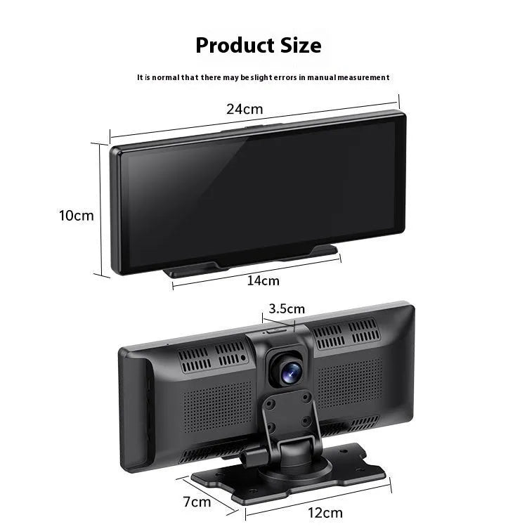 10-inch car touchscreen with Carplay and driving recorder functions