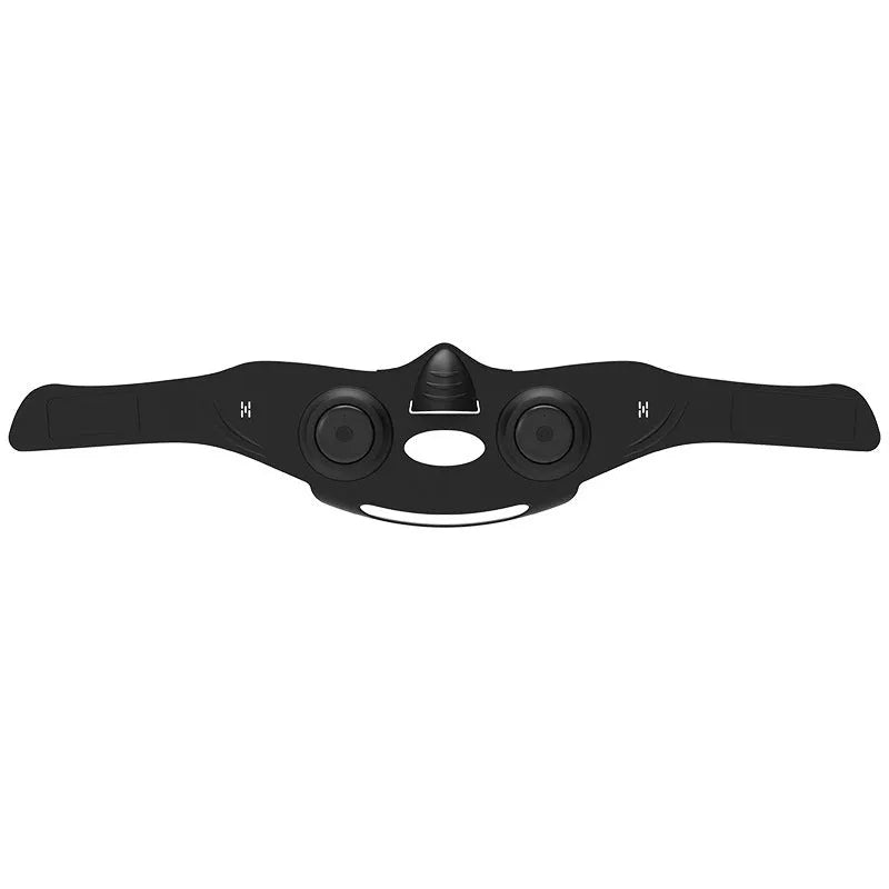Black handheld photon LED beauty device with a connected mask for facial light therapy.