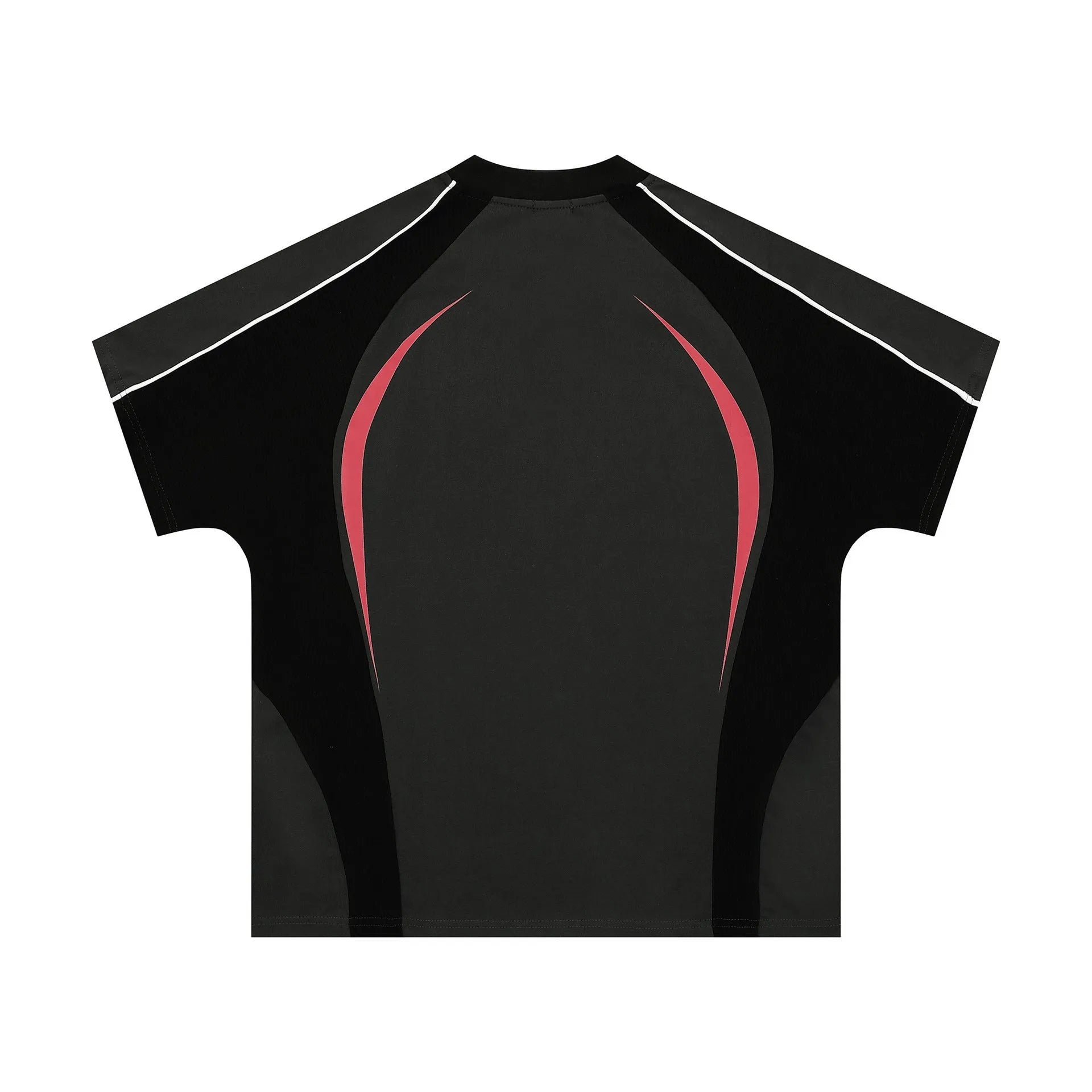 Men's loose fit t-shirt with printed letters in black colour option showing front design