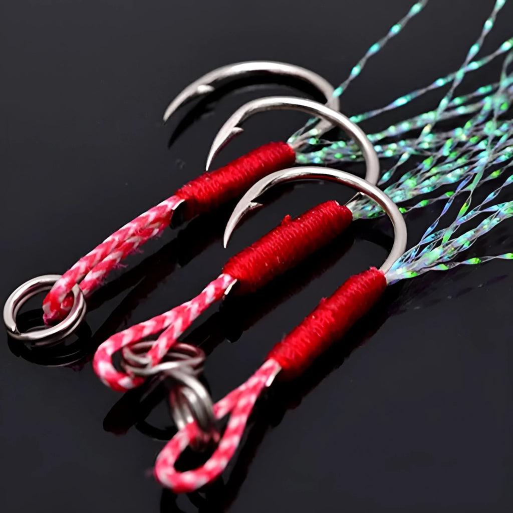 Bright wire iron plate single fishing hook with binding wire construction for boat and sea fishing
