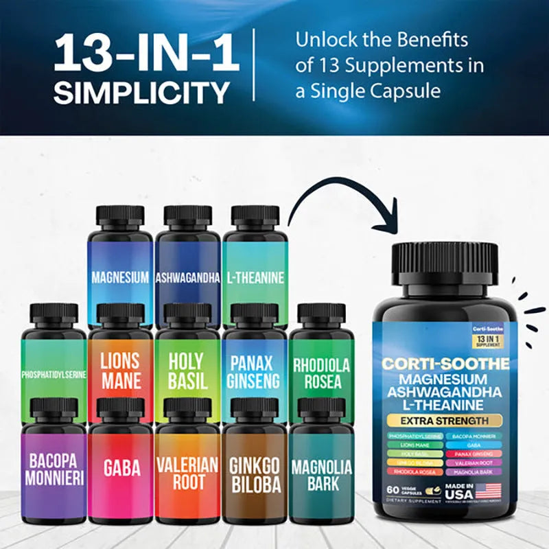 Bottle of South African drunken eggplant magnesium capsules containing 60 capsules