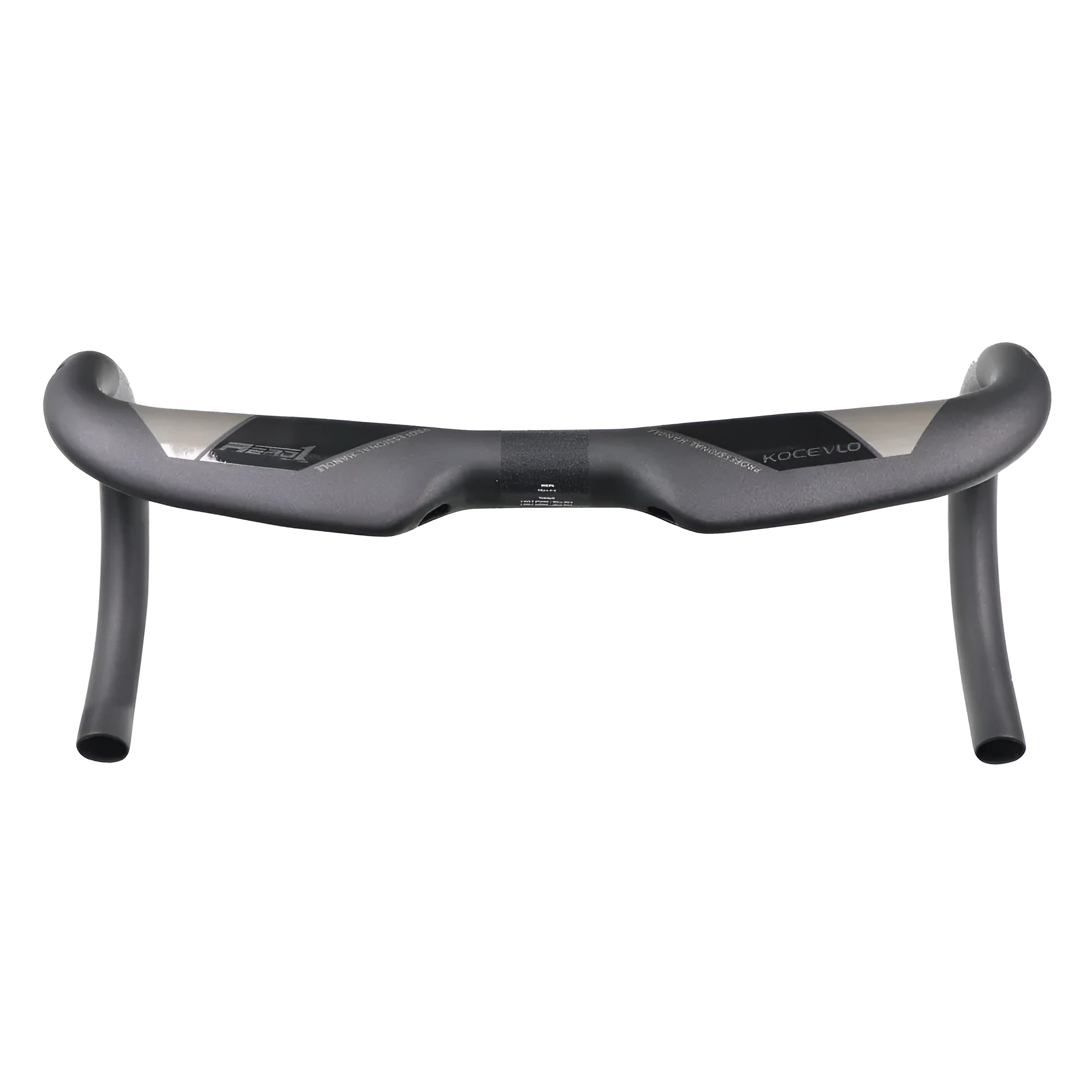 Wei Bike matt carbon fibre bent handlebar for road bikes in 420mm width