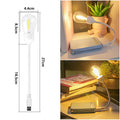 Folding USB rechargeable night light with tungsten filament bulb in warm white illumination