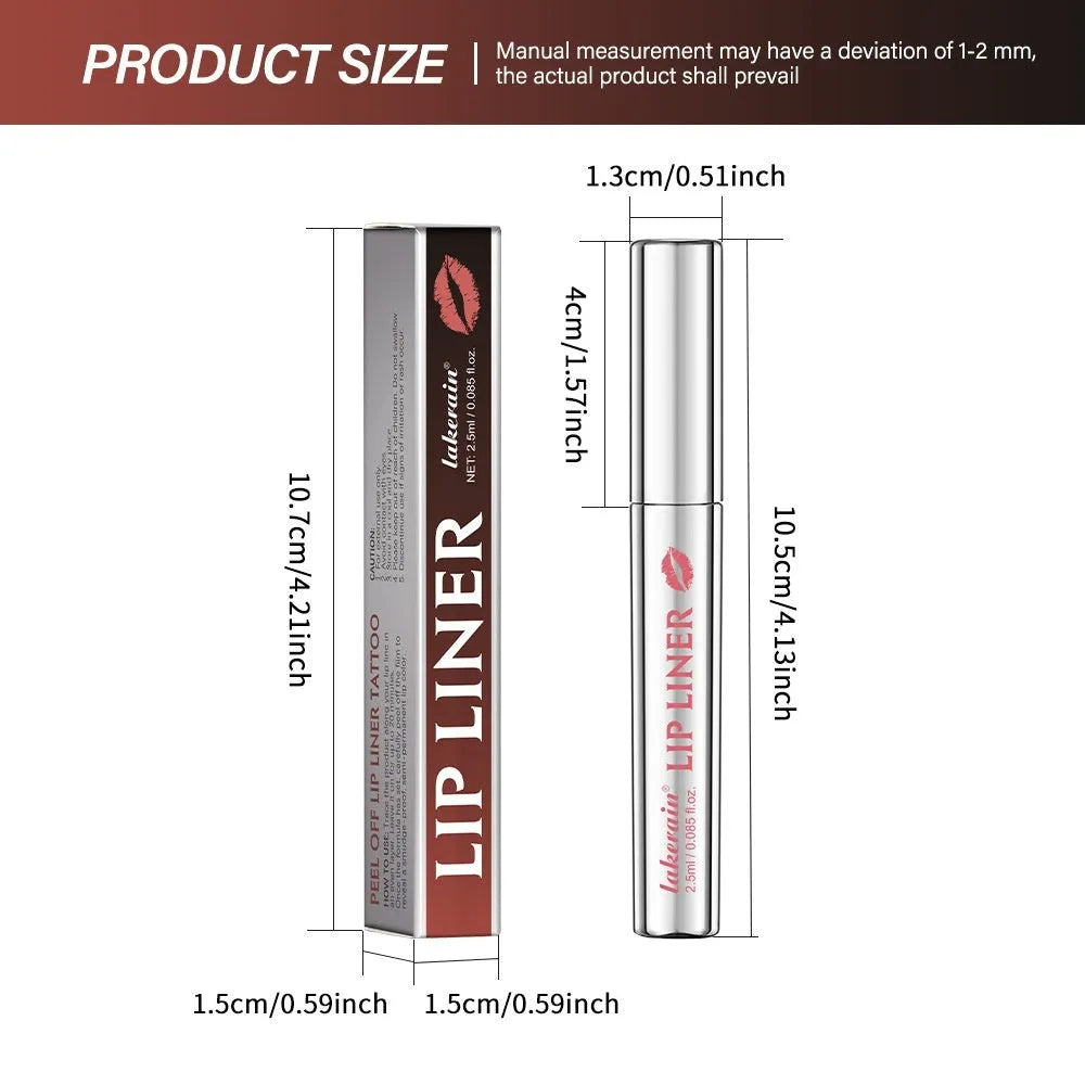 Matte finish pointed toe tear and pull lip liner in shade Rose Pink with durable easy colour formula
