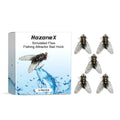 Five-piece fly hook soft bait set with biomimetic insect design measuring 1.5cm