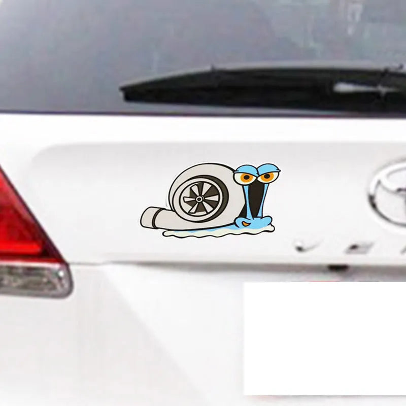 Cartoon snail reflective car sticker decal for vehicle bumper or window