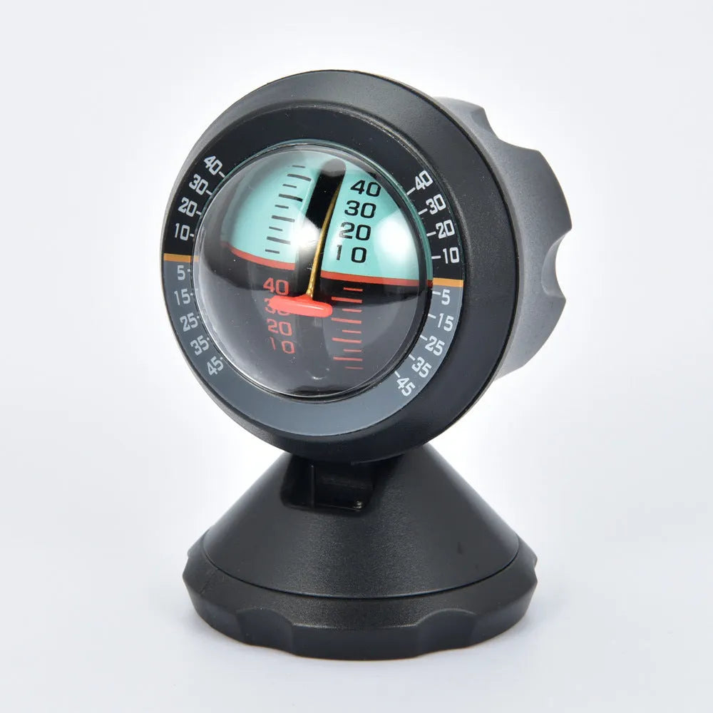 Vehicle mounted slope meter AMD-2 black ABS self sensing car inclinometer with adjustable perspective