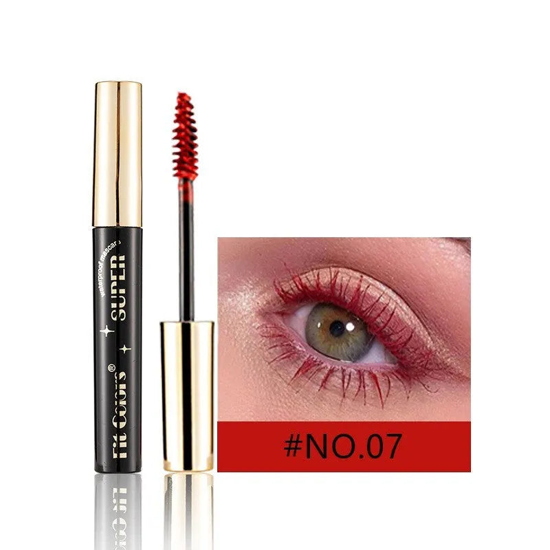 Colourful Christmas party mascara in twelve vibrant shades for stage and nightclub makeup