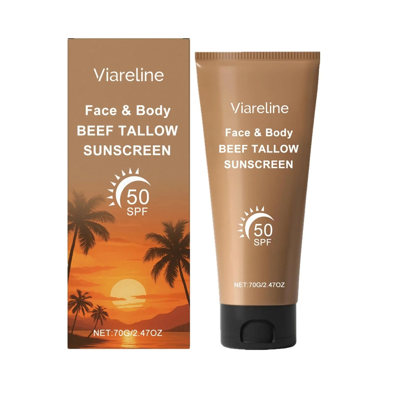 70g jar of not oily moisturizing refreshing protective cream with collagen and coffee extract for daily use
