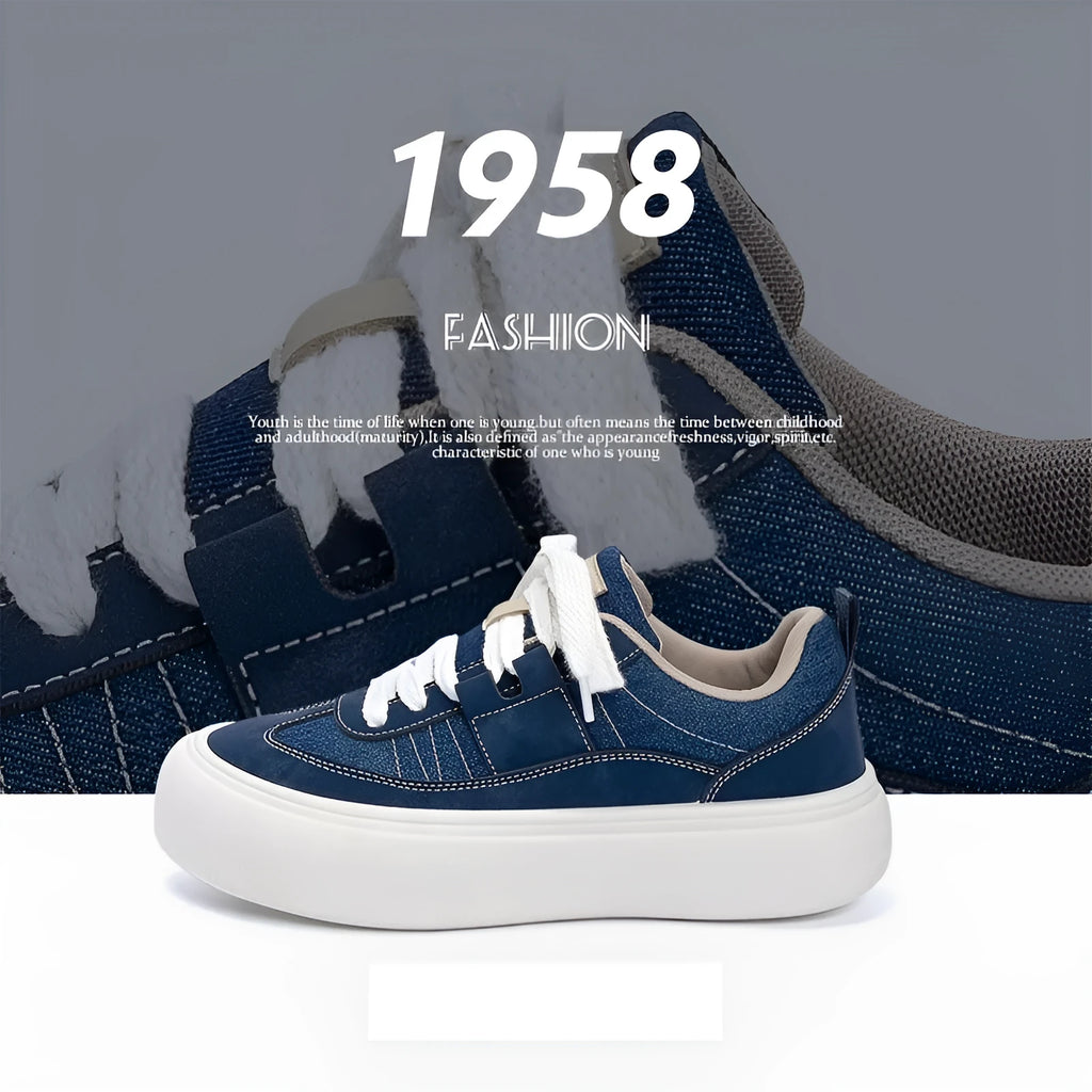 Raise The Bottom canvas shoes for men black low-top platform lace-up sneakers with breathable mesh lining