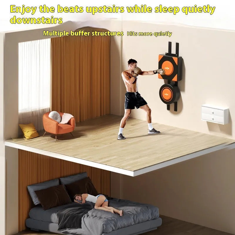 Boxing sandbag home fight wall target hanging PU punch bag with round square options and boxing gloves