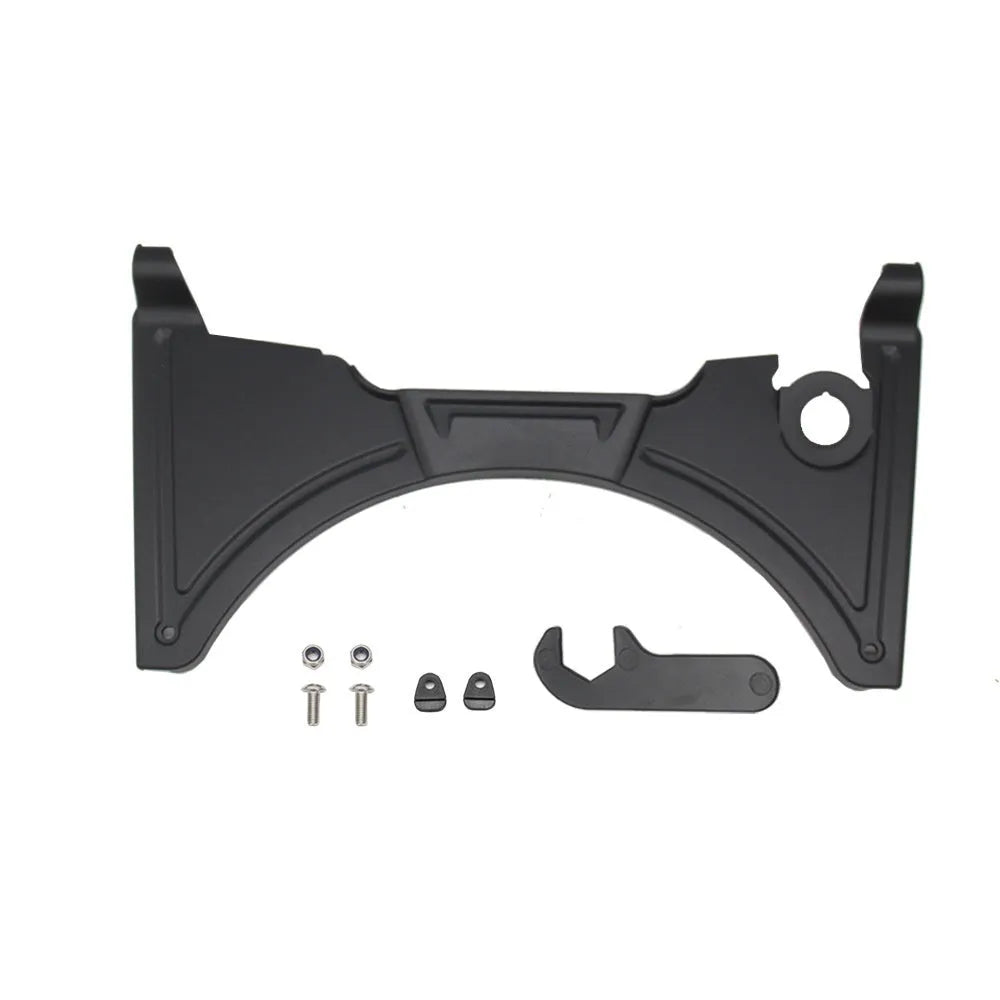 Black motorcycle cockpit fairing panel for BMW R1250GS and compatible R1200GS LC models