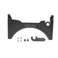 Black motorcycle cockpit fairing panel for BMW R1250GS and compatible R1200GS LC models
